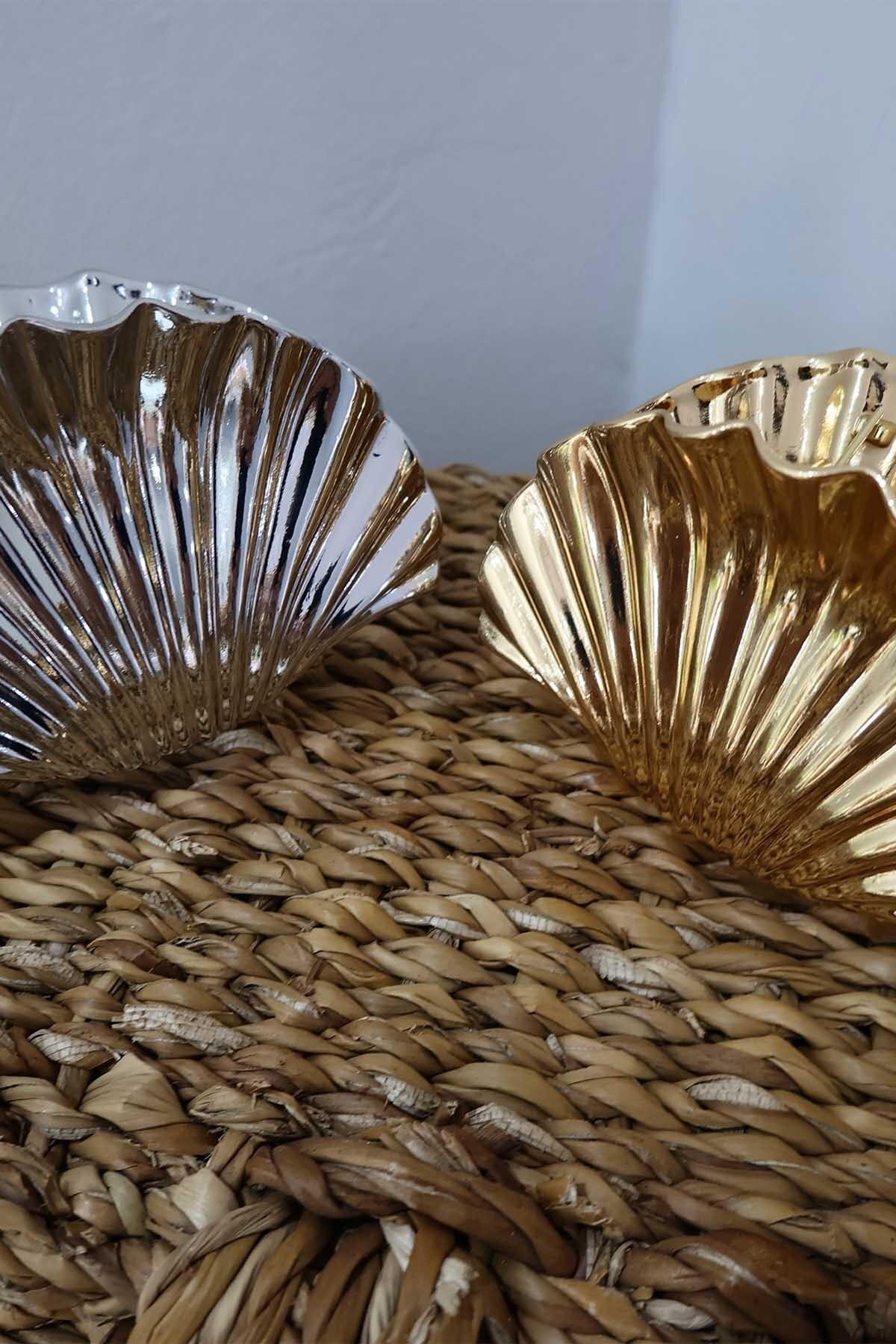 مشبك شعر فضي بشكل صدفة - Byp Atelier