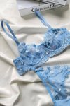Bebe Mavi Dantel İşlemeli Hazel Bralet Takım