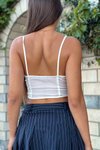 Beyaz Tül Tasarım Crop