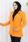Turuncu Tesettür Ceket