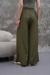 Haki Modal Kumaş Etek Pantolon