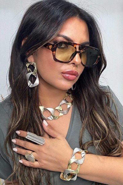 Silver Gold Sarmal Bileklik