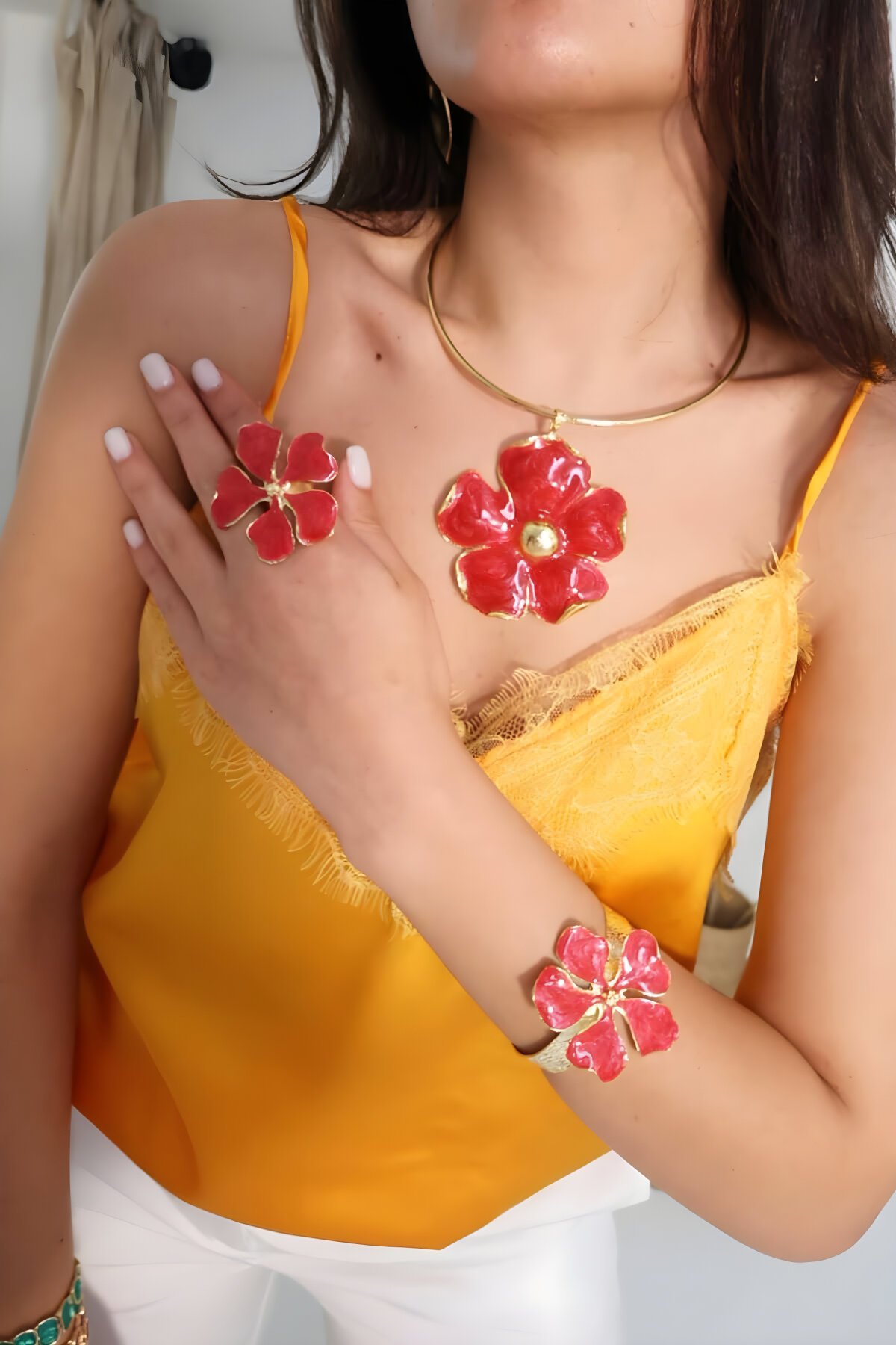 Pomegranate Blossom Fire Necklace - Byp Atelier