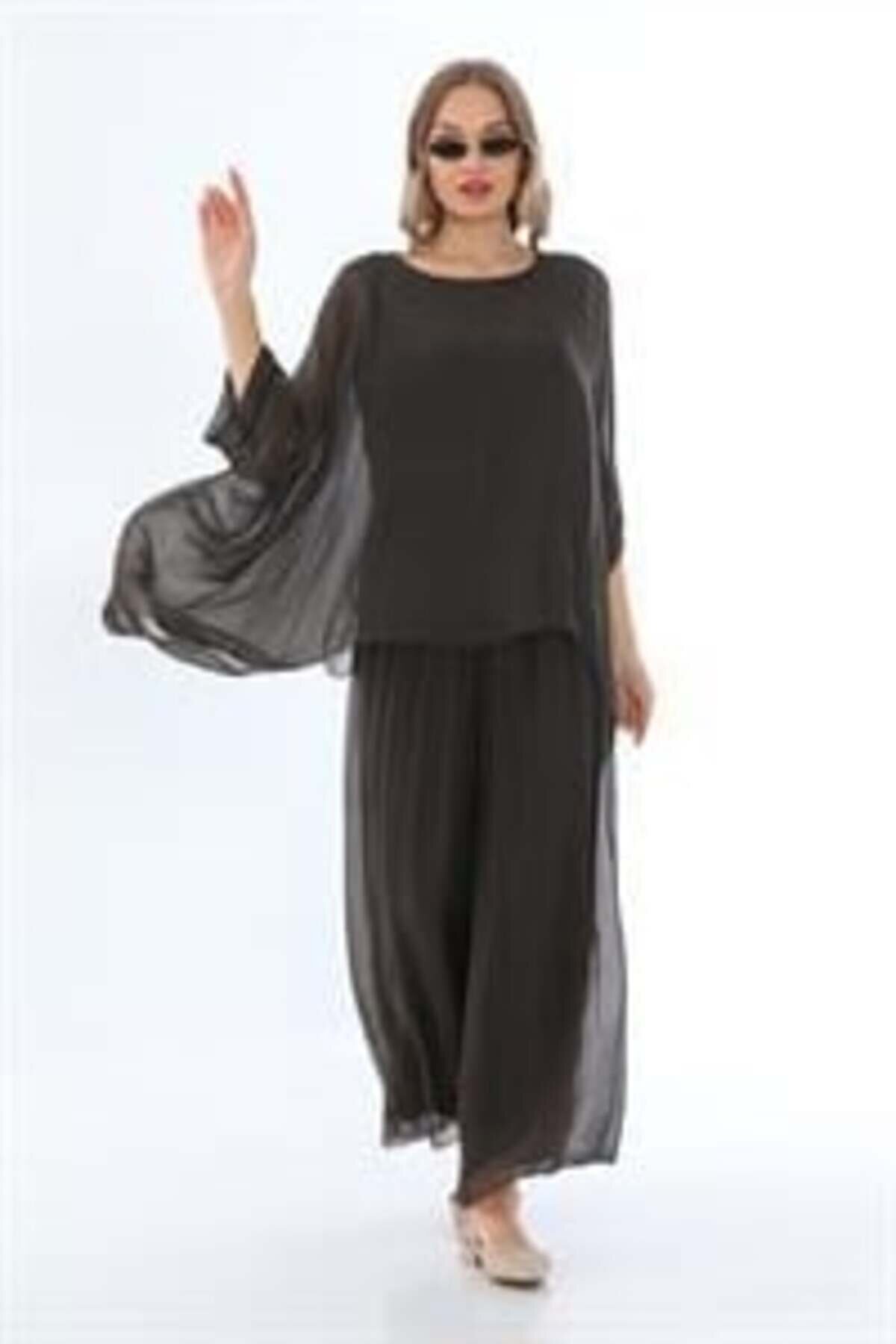 Silk Lined Italian Corset-Style Pants - Brown - Genel Markalar