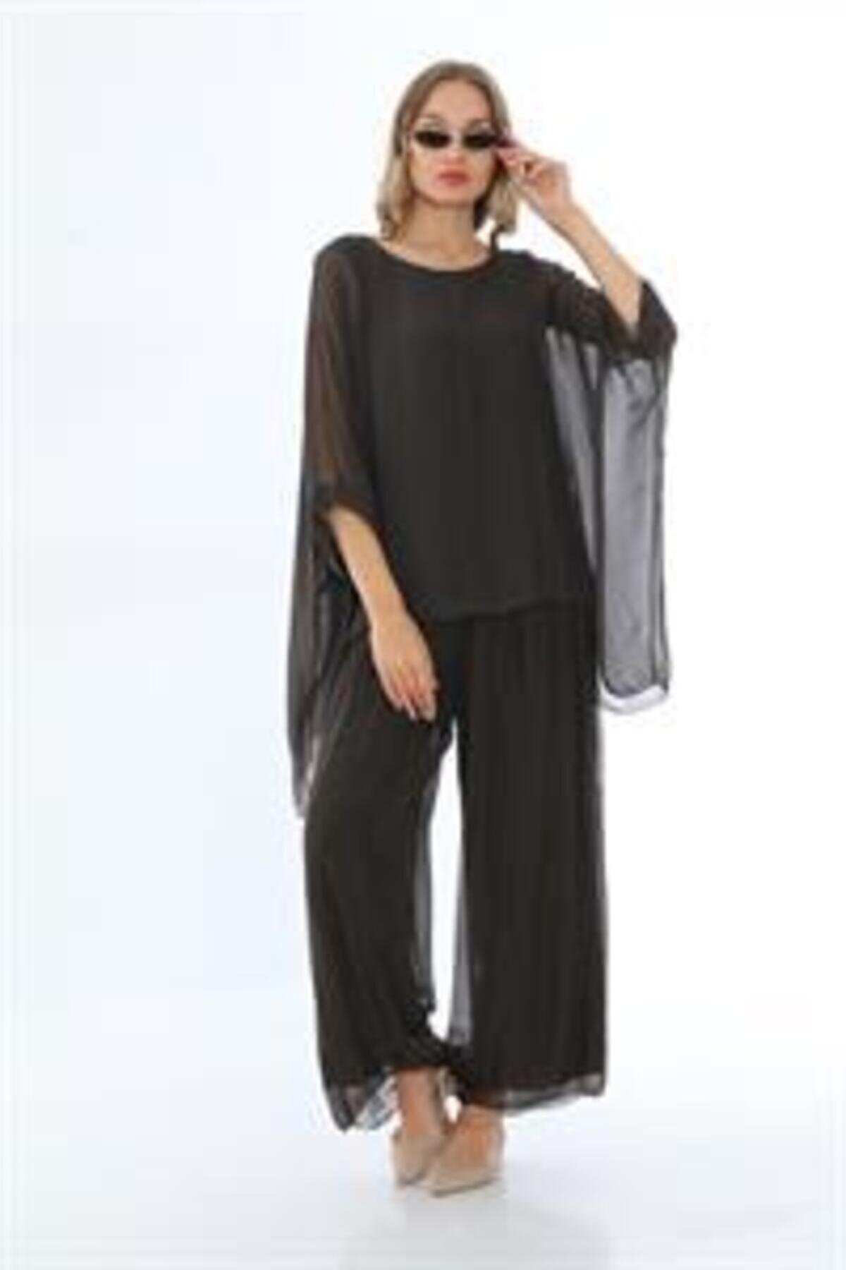 Silk Lined Italian Corset-Style Pants - Brown - Genel Markalar