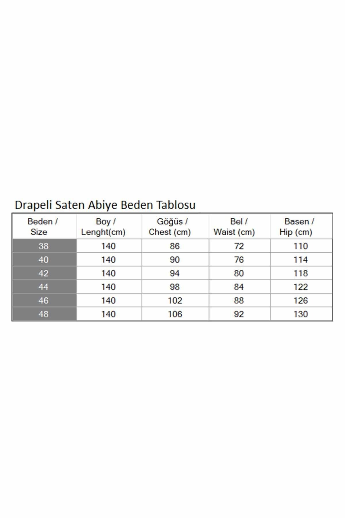 Modest Draped Satin Evening Dress - Black - Modamihram