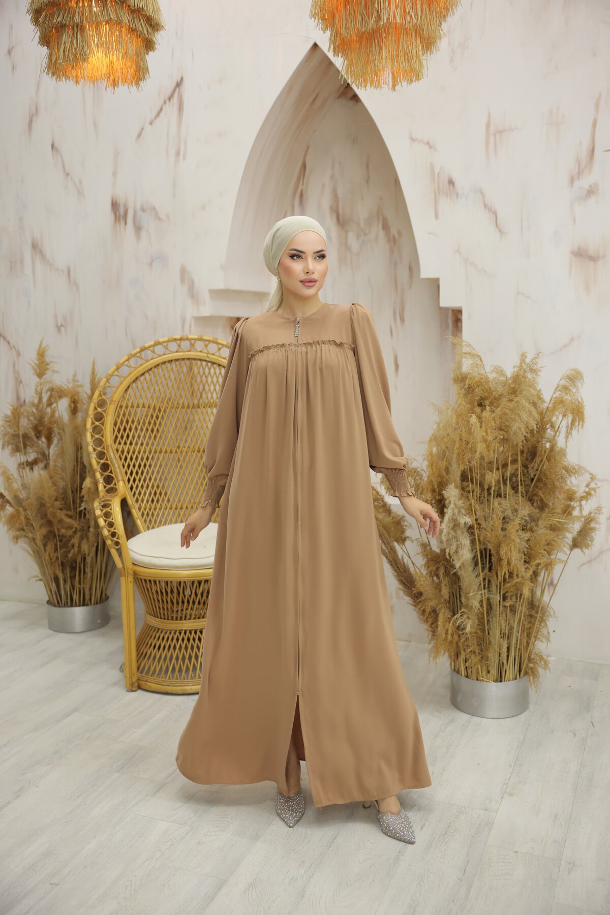 Taba Koyu Camel Robalı Ferace - Nissra