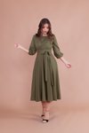 Haki Midi Elbise