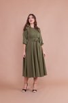 Haki Midi Elbise