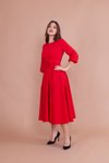Kırmızı Midi Elbise