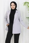 Gri Tesettür Ceket