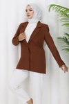 Kahverengi Tesettür Ceket
