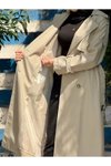 Açık Bej Trençkot