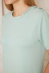 Mint Günlük Spor Uzun Kısa Kollu Omzu Düğmeli Yırtmaçlı Elbise
