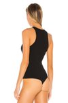 Siyah İpek Jarse Bodysuit