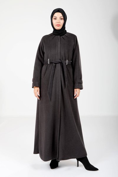 Antrasit Kışlık Moscova Kemerli Kaban