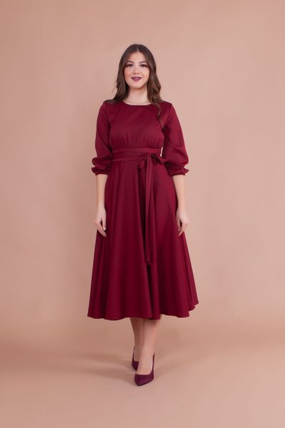 Midi Dress - Burgundy
