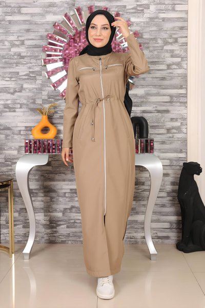 Vizon Fermuarlı Ferace