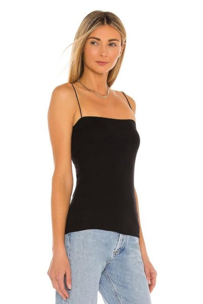 Spaghetti Strap Blouse - Black