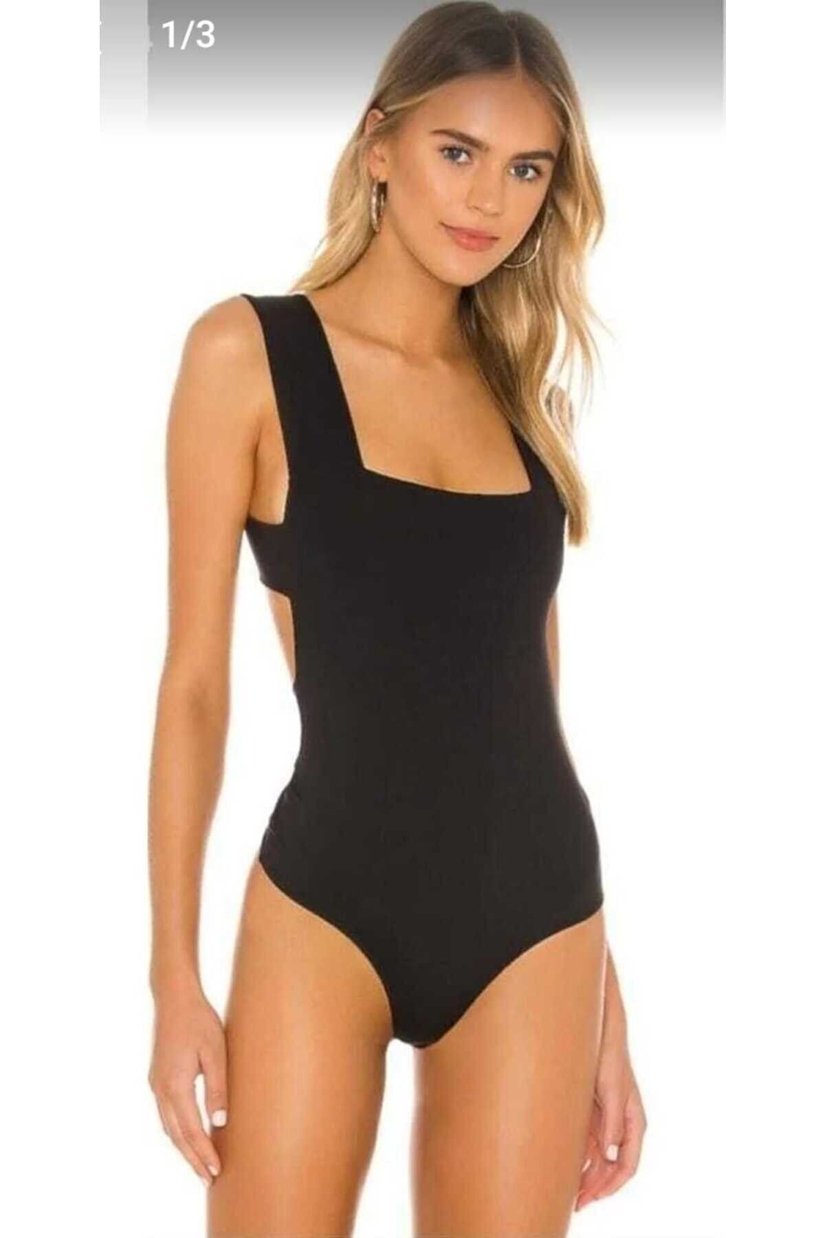 Backless Paneled Silk Jersey Bodysuit - Black - Zagrep