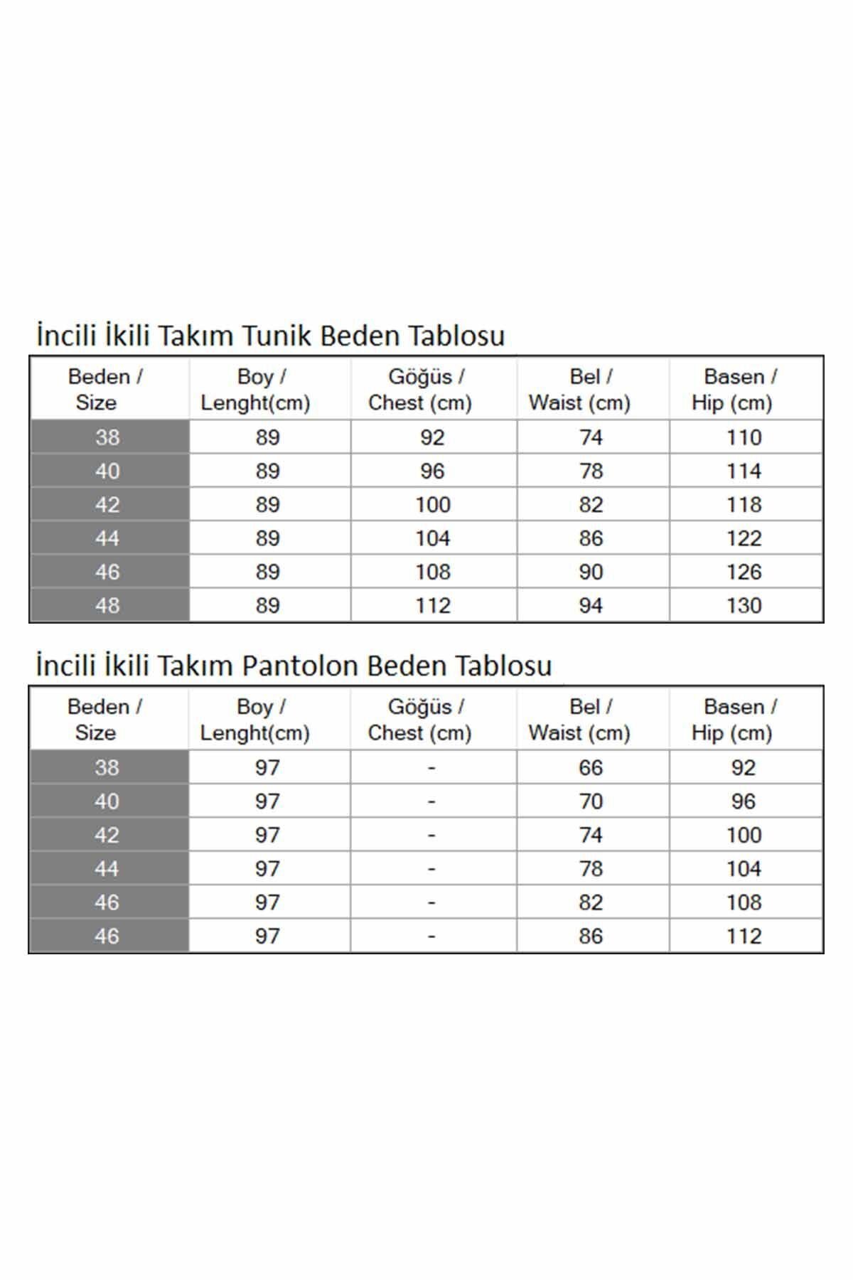 Two-Piece Pearl-Detailed Modest Set - Mink - Modamihram