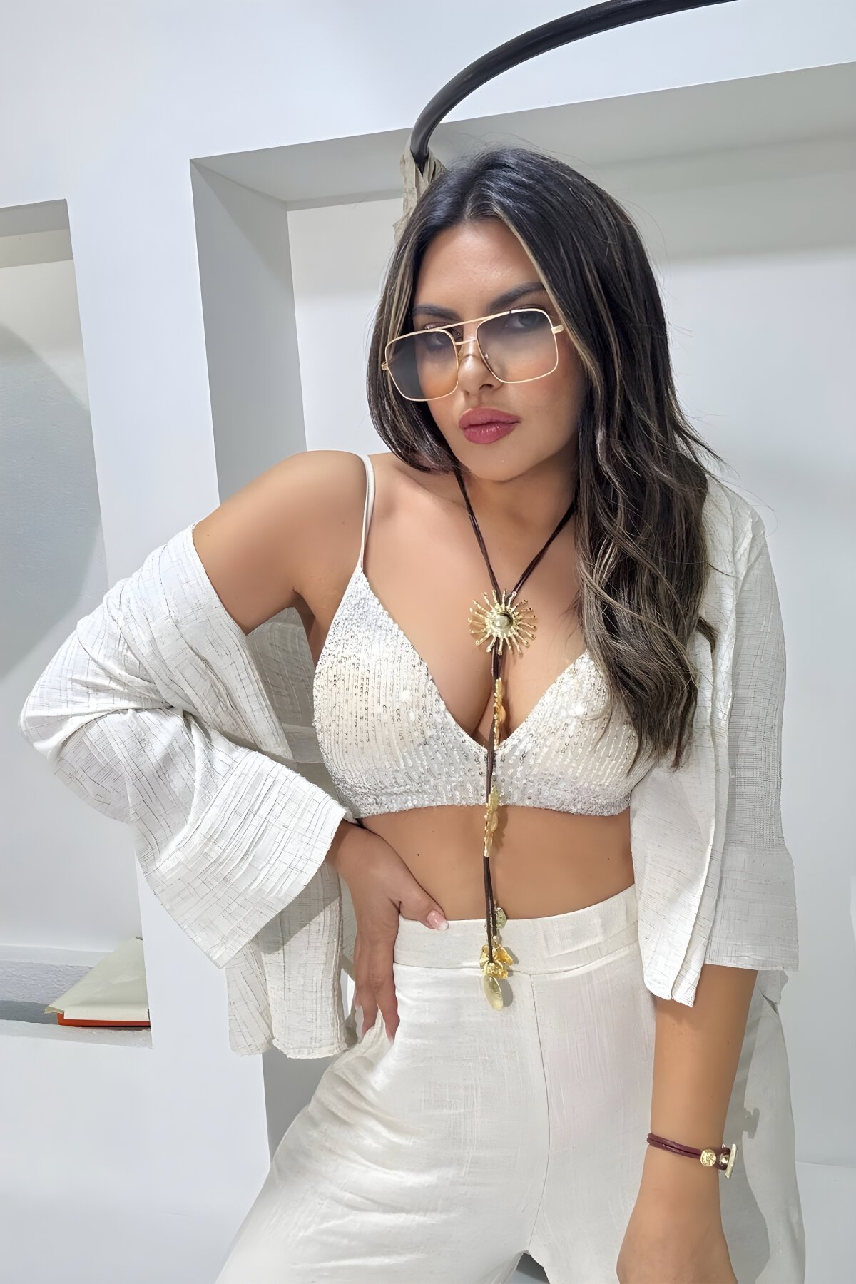 Stone Sequined Triangle Cup Bustier - Sohotique By P