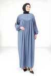 İndigo Salaş Tesettür Elbise