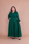Zümrüt Büyük Beden Uzun Elbise