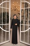 Siyah Garnili Tesettür Elbise