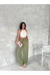 Mint Yeşili Oversize Ayrobin Pantolon