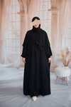 Siyah İkili Takım Tesettür Elbise