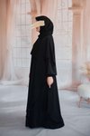 Siyah İkili Takım Tesettür Elbise