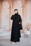 Siyah İkili Takım Tesettür Elbise
