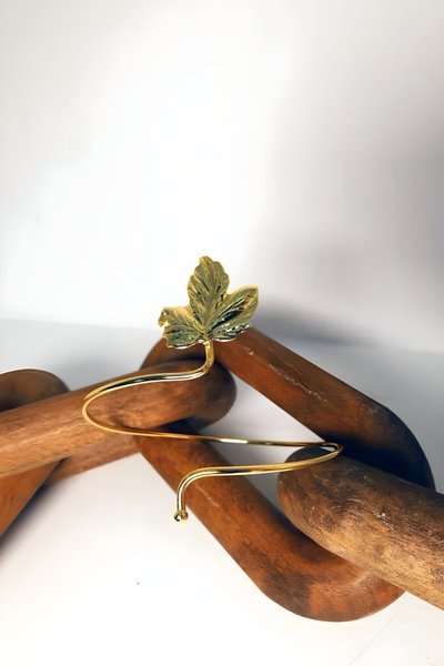 Gold Olive Branch Bracelet