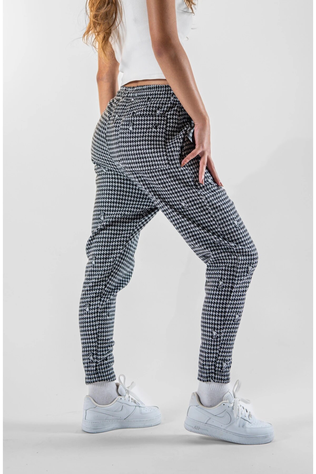 Jogger Jacquard Elasticated Cuff Pants - Gray - MEXICO SUPERBLUE