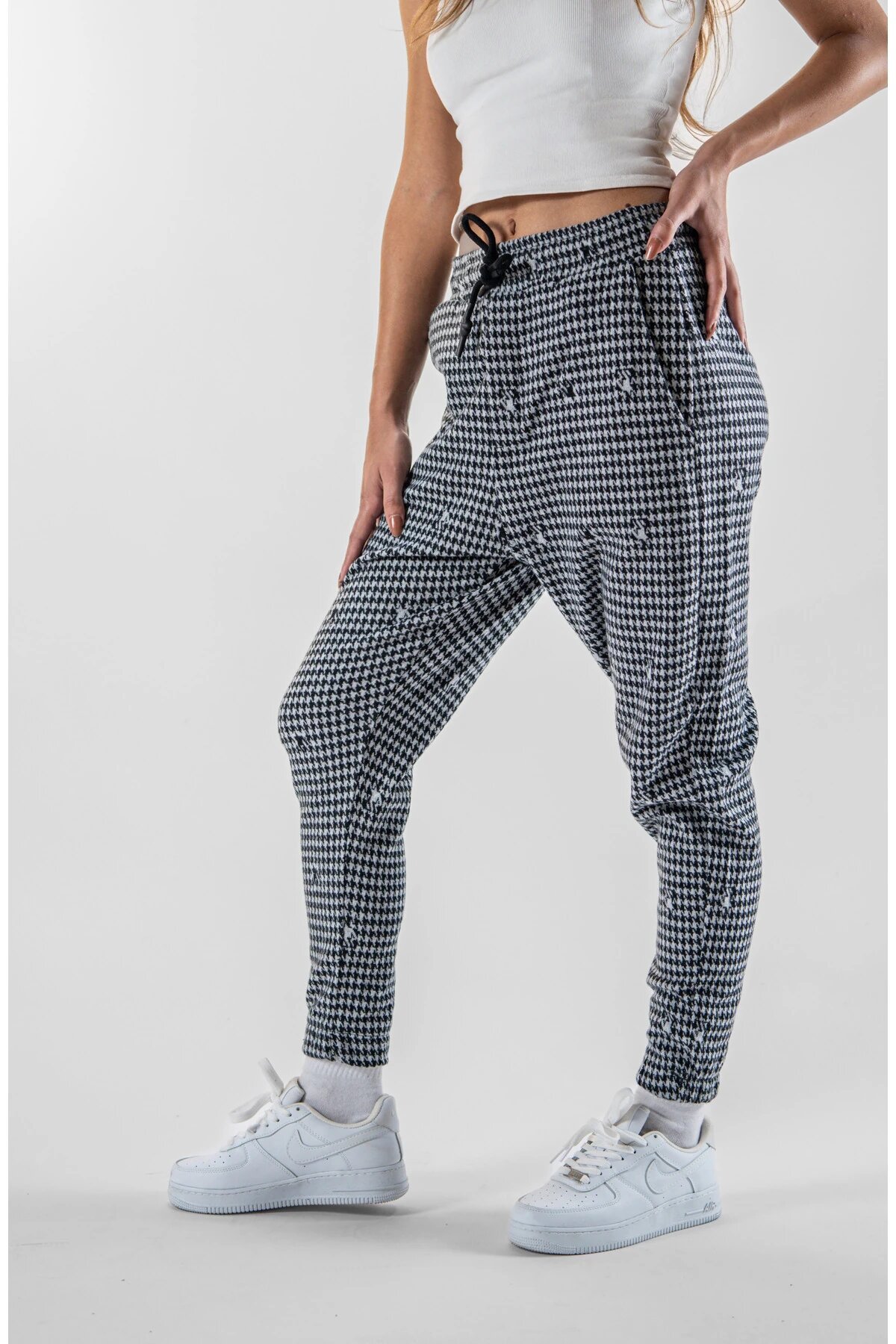 Jogger Jacquard Elasticated Cuff Pants - Gray - MEXICO SUPERBLUE
