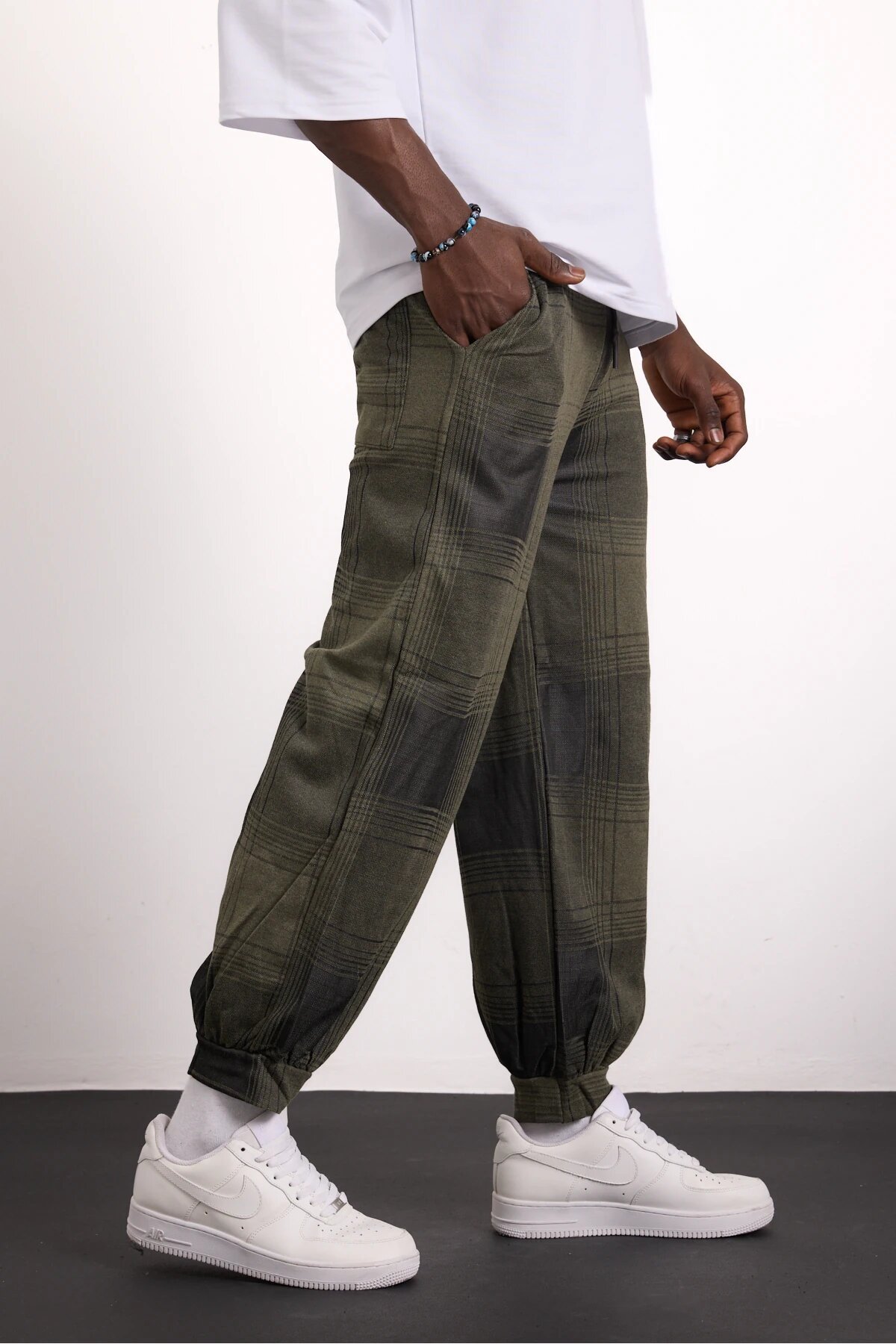 Unisex Sporty Jogger Pants - Khaki - MEXICO SUPERBLUE