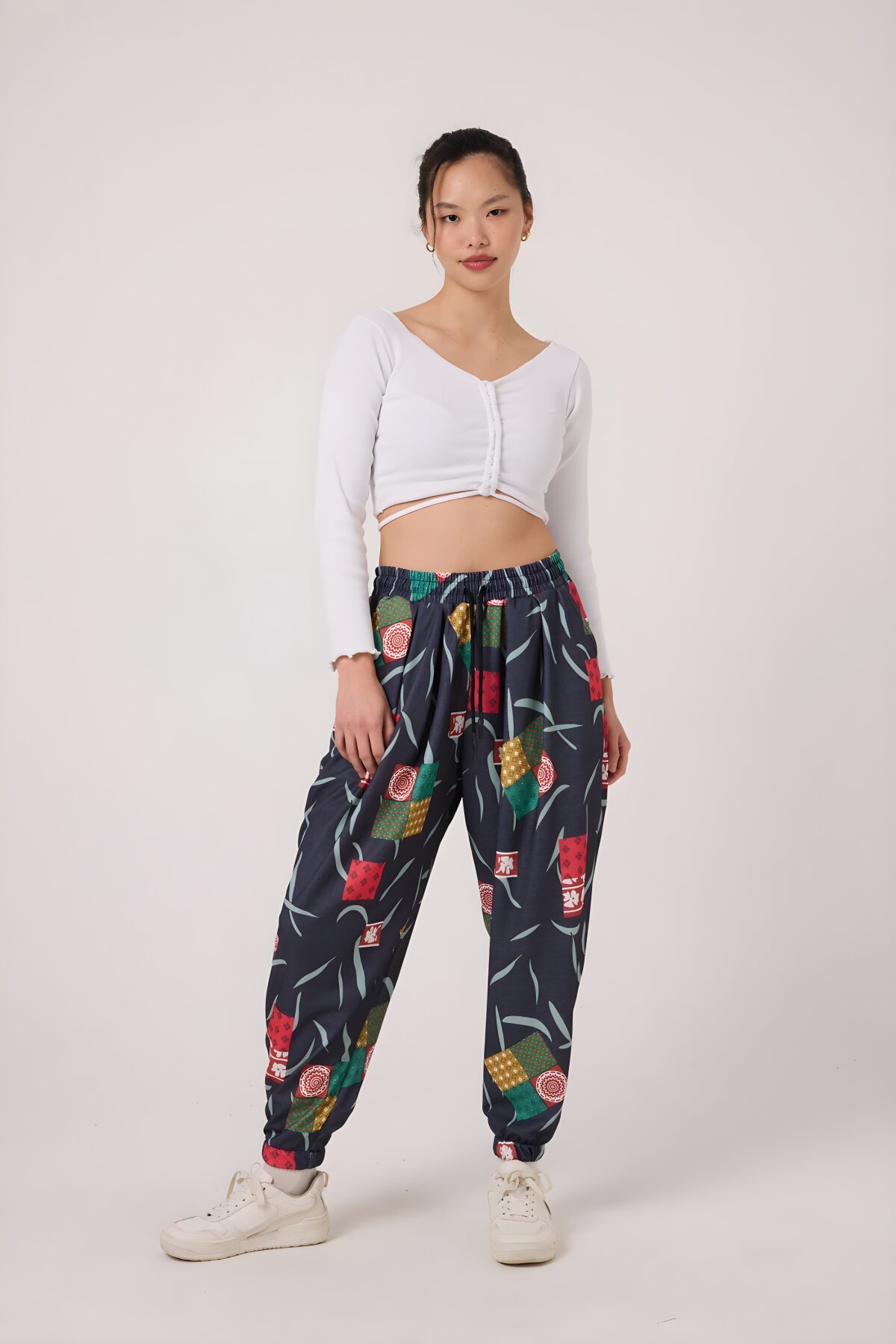 بنطلون شروال كحلي مطبوع بورومجيك - MEXICO SUPERBLUE