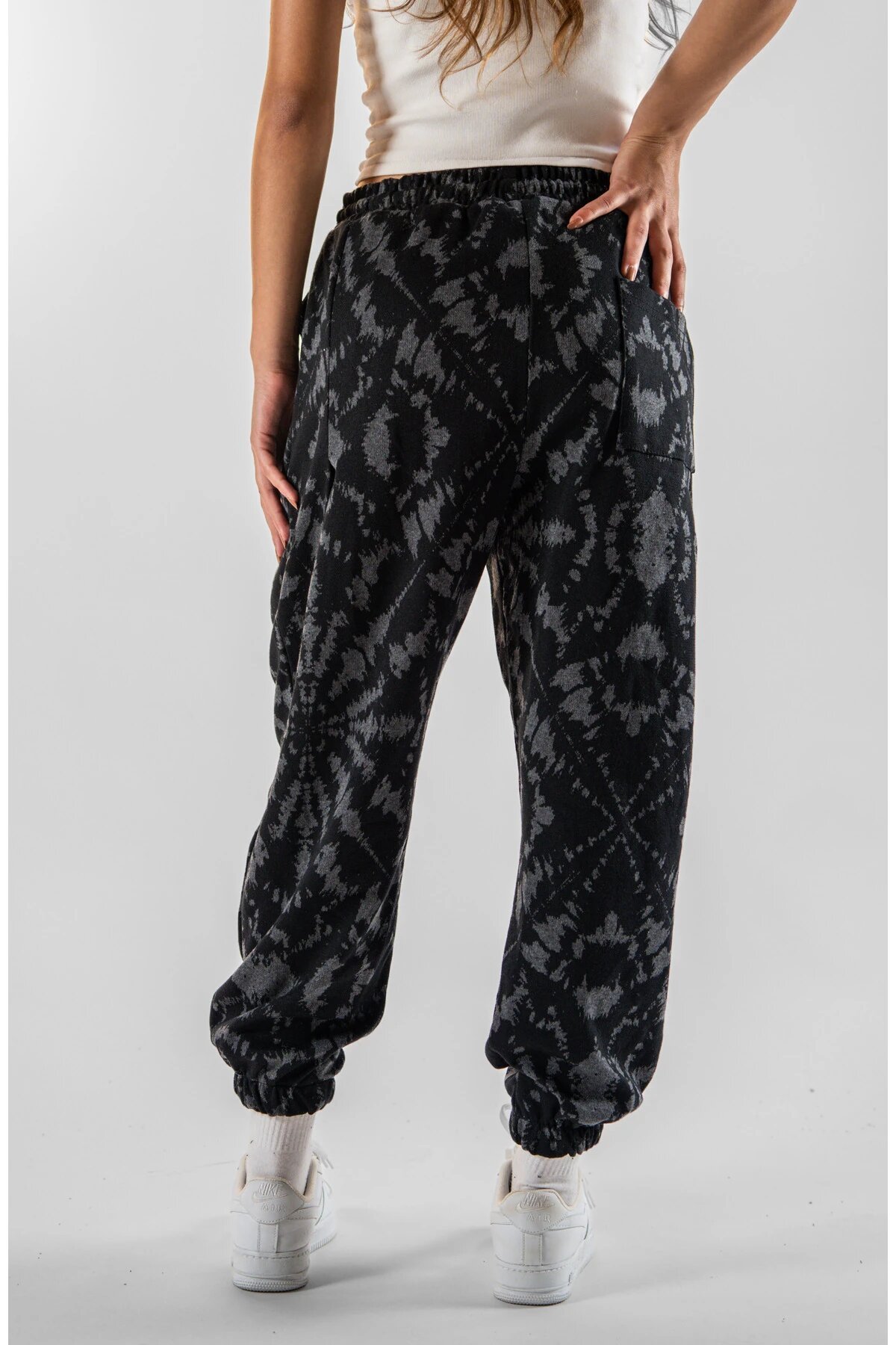 Jogger Jacquard Single Pleated Pants - Black - MEXICO SUPERBLUE