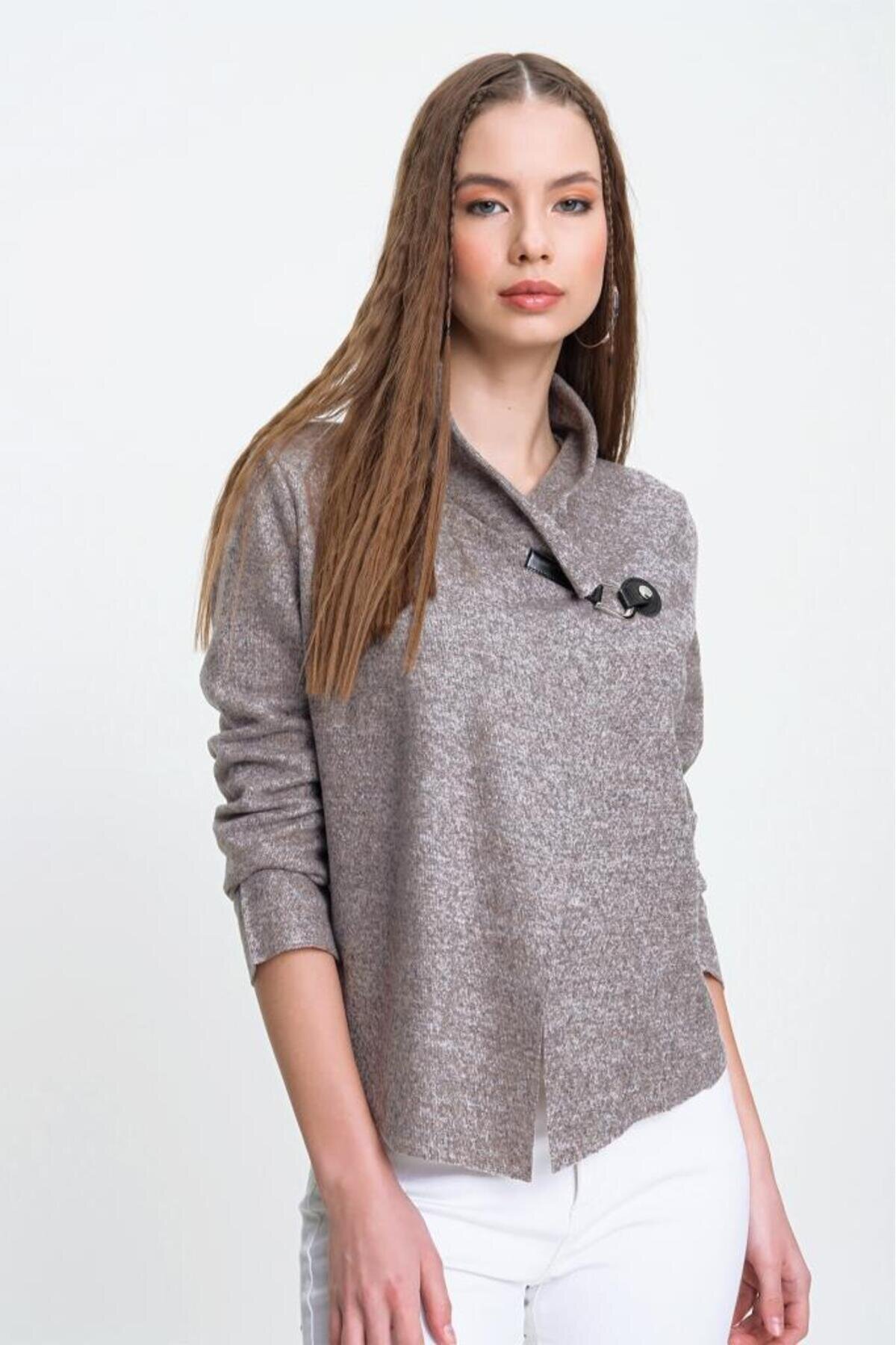 Long Sleeved Laser Cut Jacket - Powder - Pasaklı Giyim