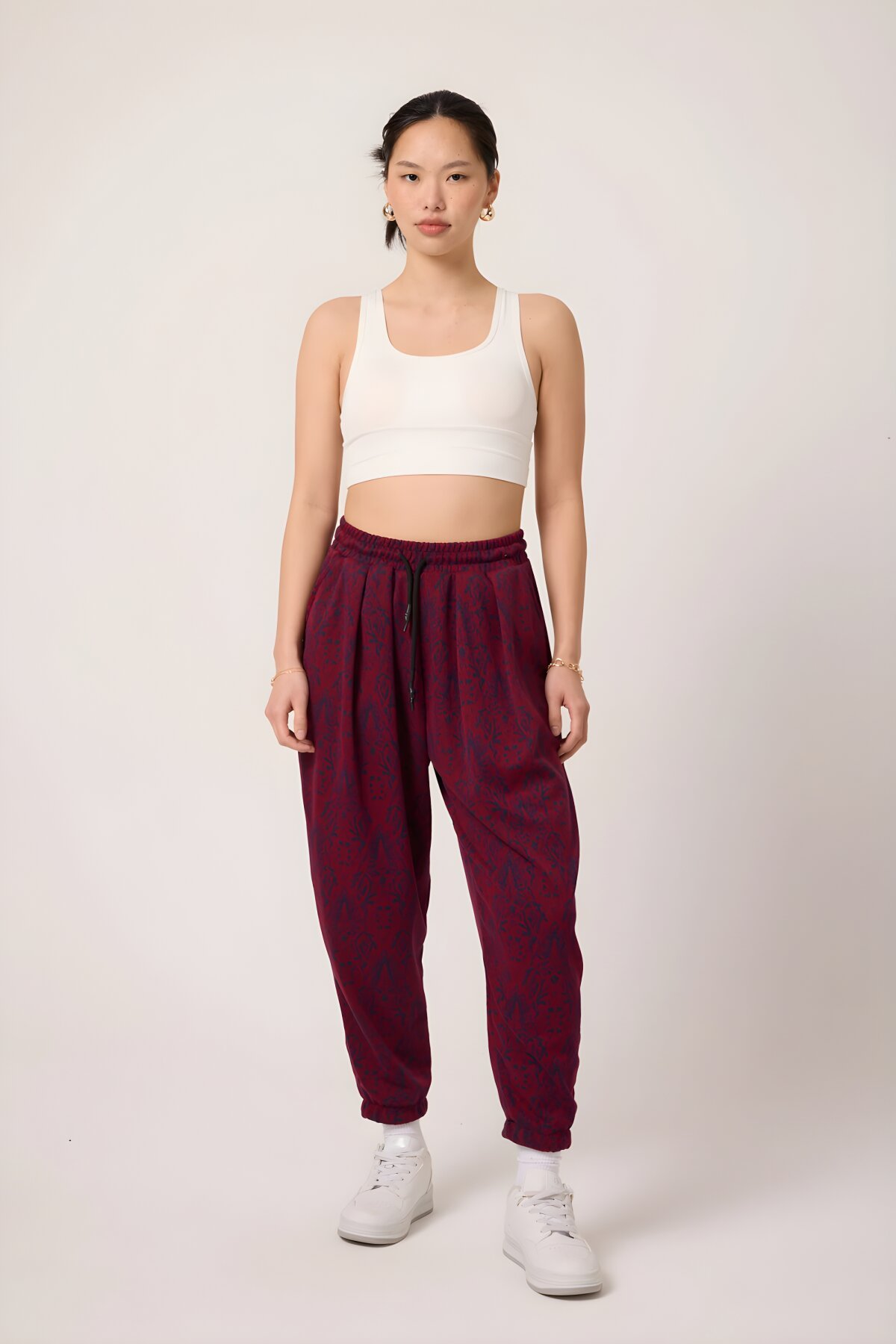 بنطلون شروال رياضي خمري بنقشة جاكار - MEXICO SUPERBLUE