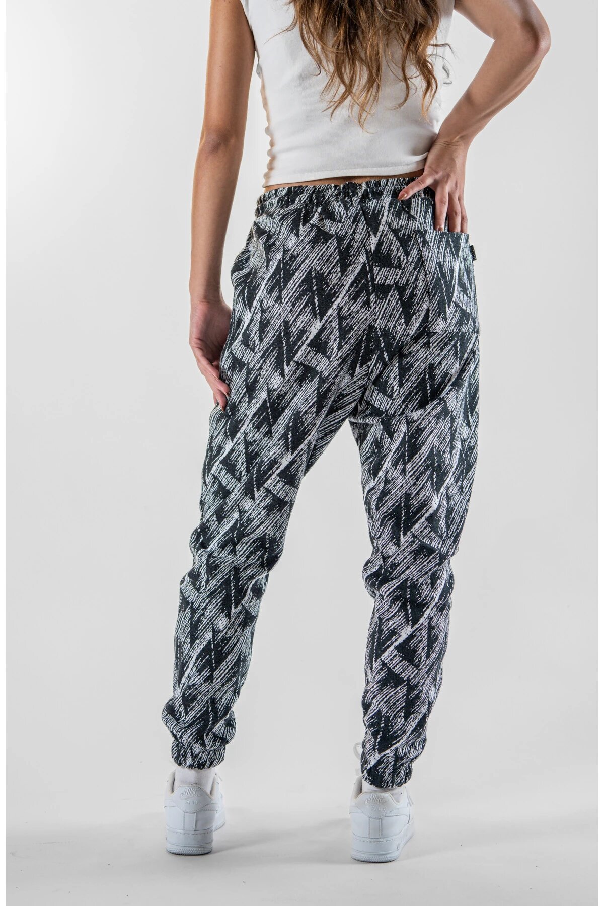 Jogger Jacquard Elastic Hem Pants - Gray - MEXICO SUPERBLUE