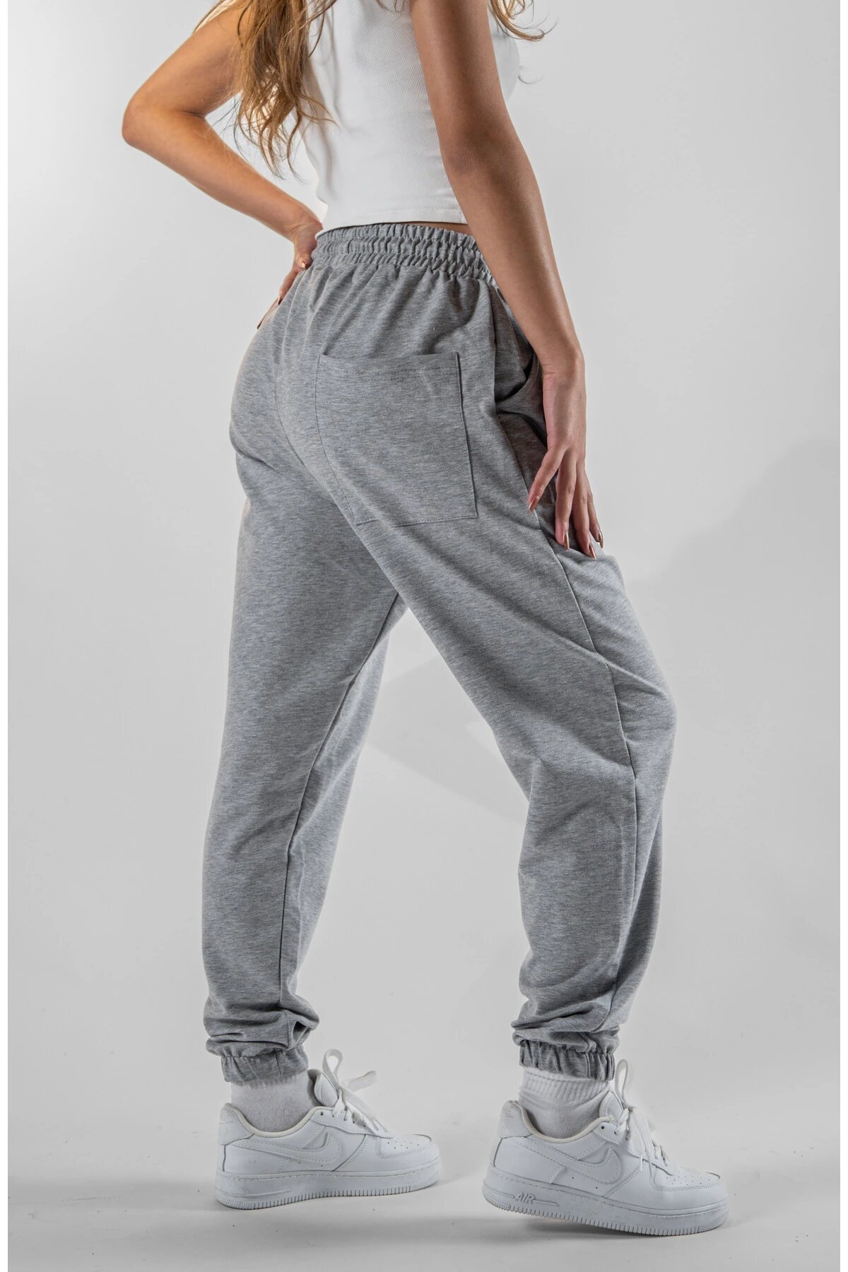 Jogger Elasticated Hem Pants - Gray - MEXICO SUPERBLUE