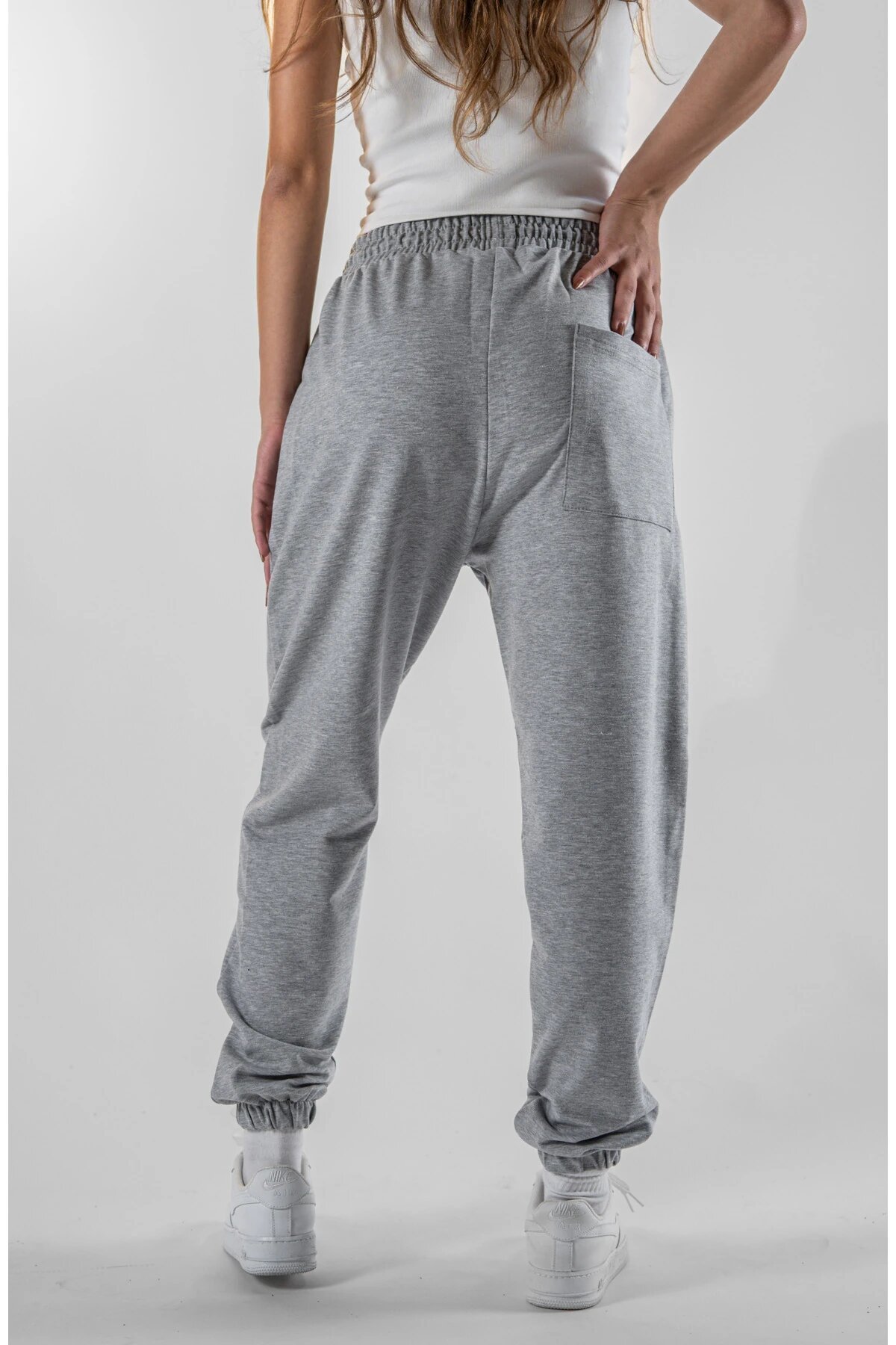 Jogger Elasticated Hem Pants - Gray - MEXICO SUPERBLUE