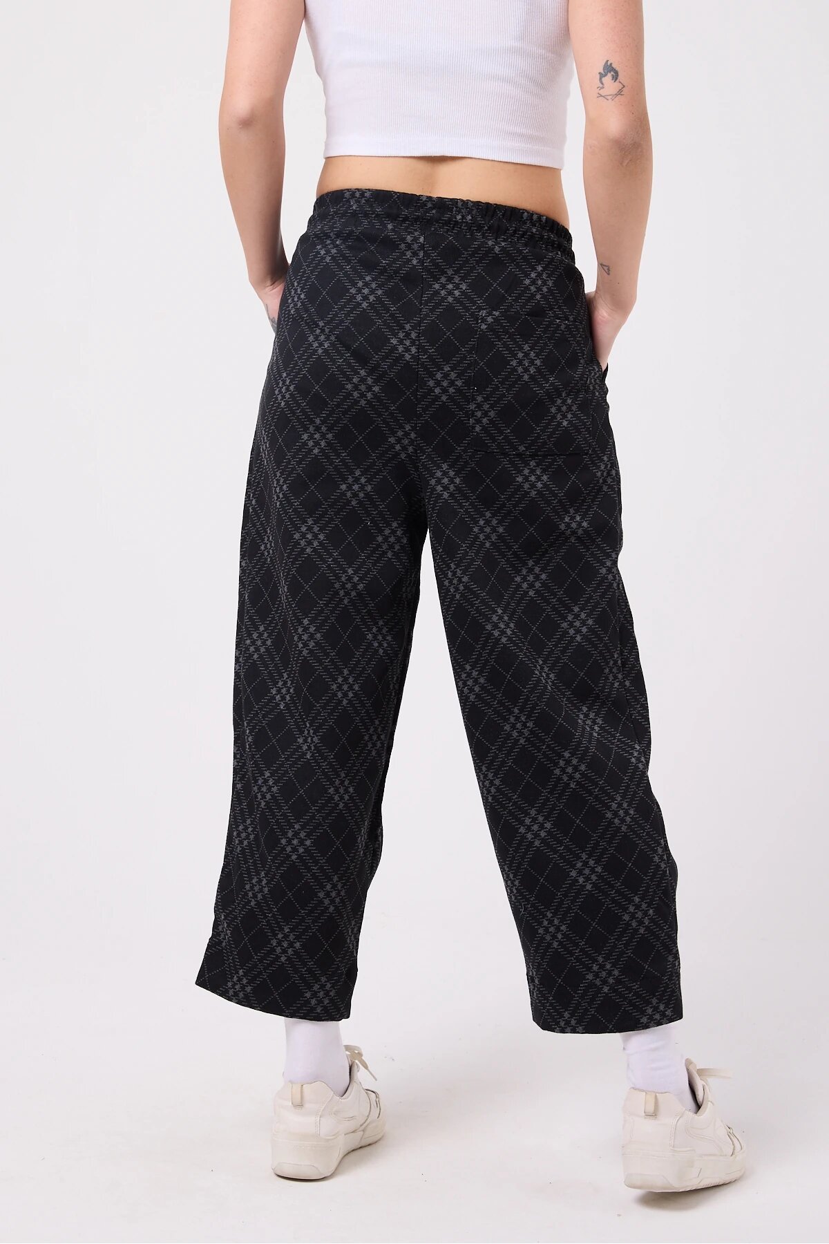 Street Style Baggy Leg Detail Pants - Gray - MEXICO SUPERBLUE