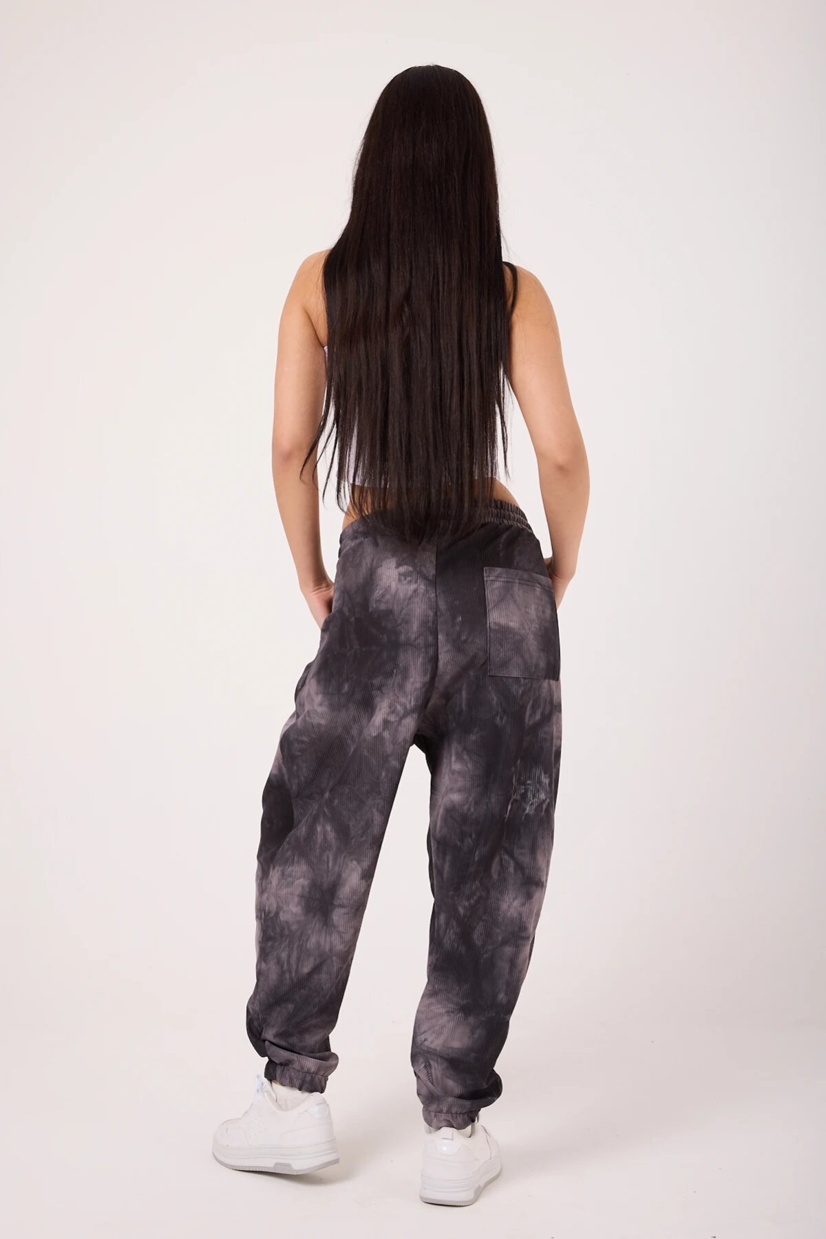 Street Style Sporty Harem Pants - Gray - MEXICO SUPERBLUE