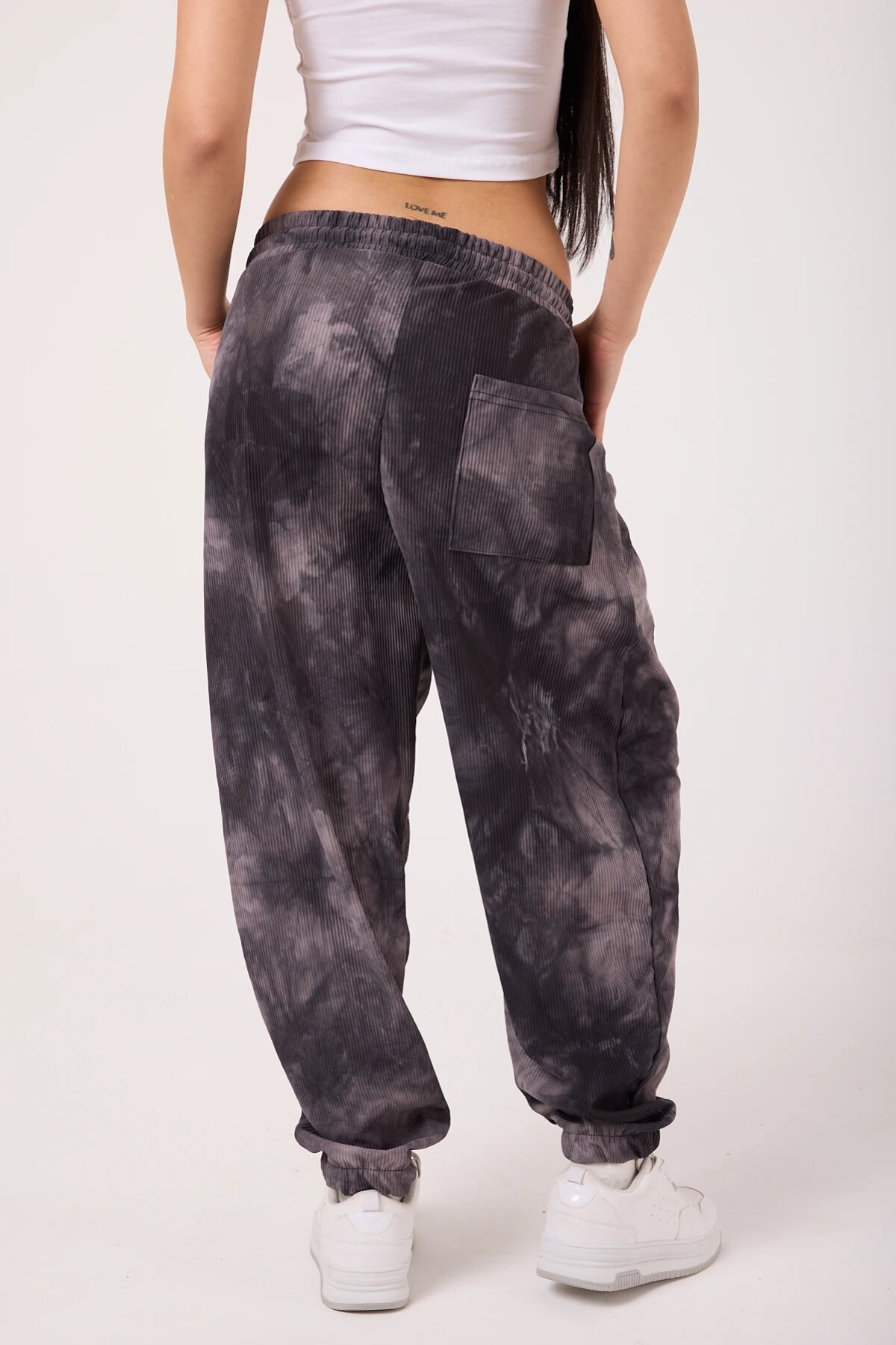 Street Style Sporty Harem Pants - Gray - MEXICO SUPERBLUE