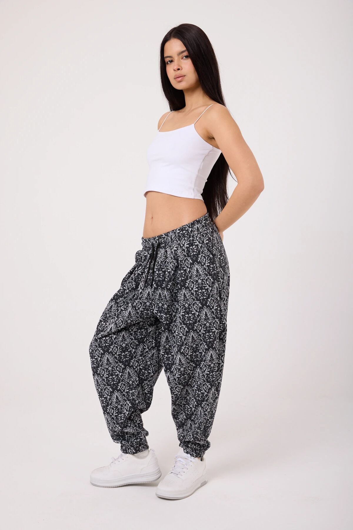 Sport Baguette Silver Printed Pants - Silver - MEXICO SUPERBLUE