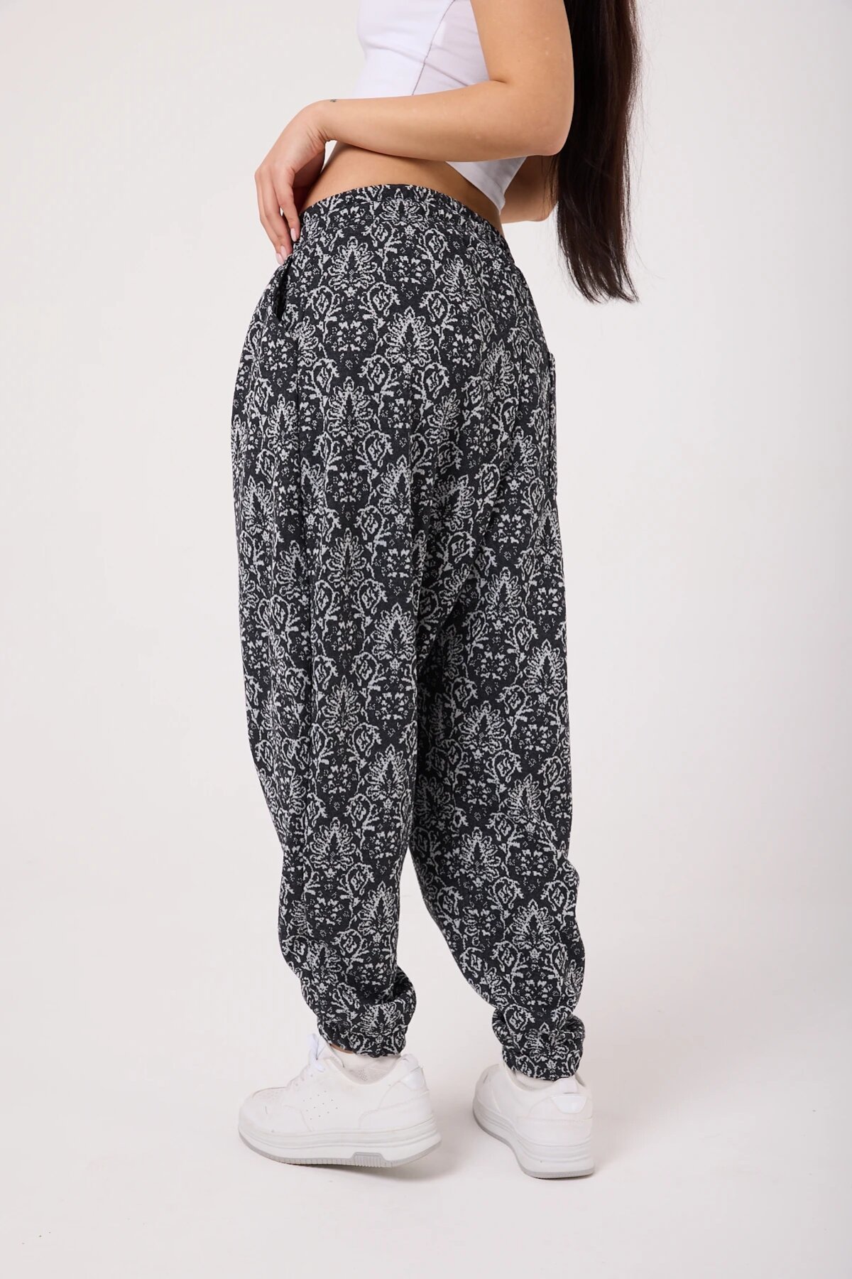 Sport Baguette Silver Printed Pants - Silver - MEXICO SUPERBLUE