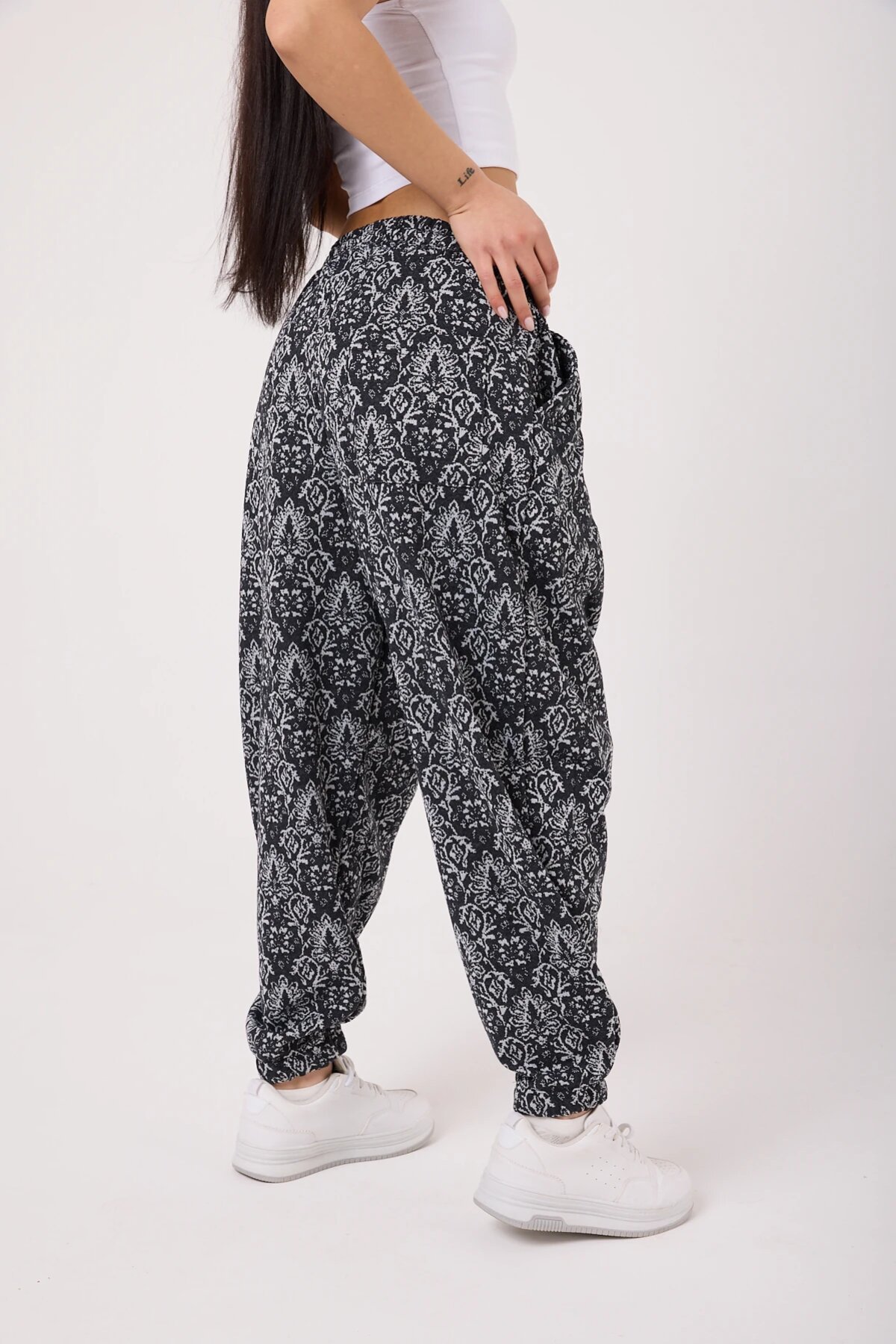 Sport Baguette Silver Printed Pants - Silver - MEXICO SUPERBLUE